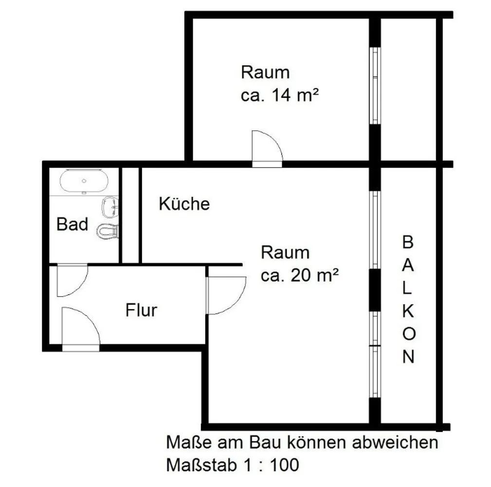 2 Zimmer Wohnung mit 51 m² in Halle (Saale) – Bild 9