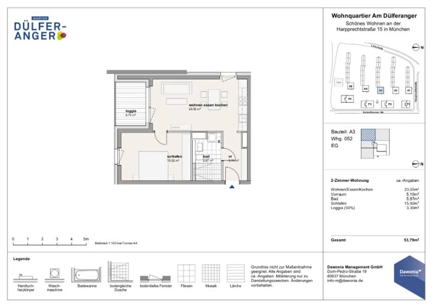 2 Zimmer Wohnung mit 54 m² in München – Bild 5