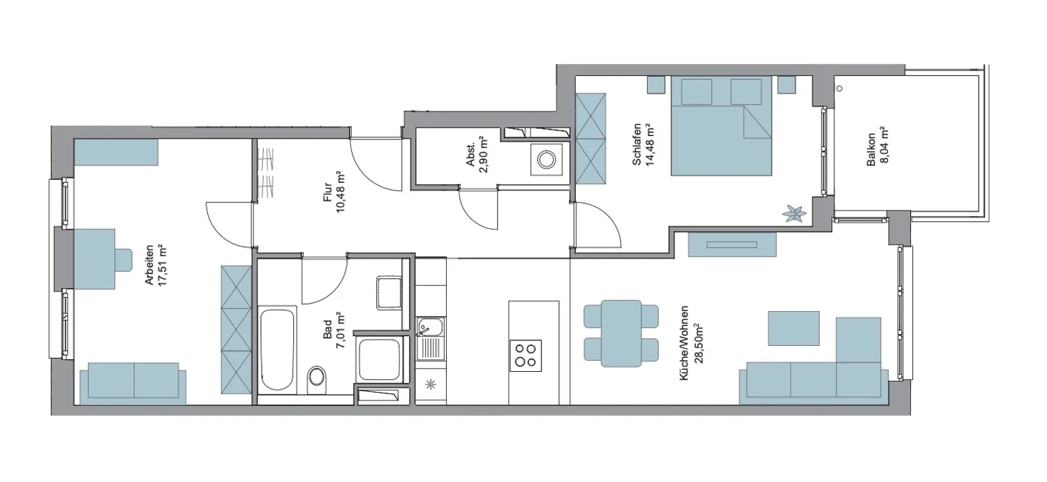 3 Zimmer Wohnung mit 85 m² in Hamburg – Bild 8