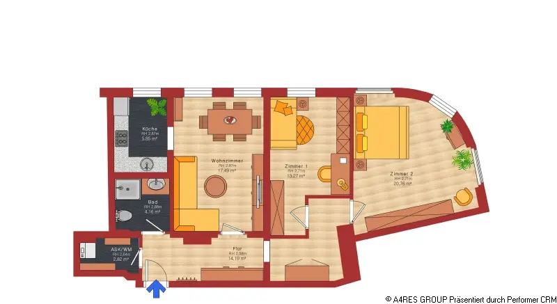 3 Zimmer Wohnung mit 75 m² in Bautzen – Bild 5