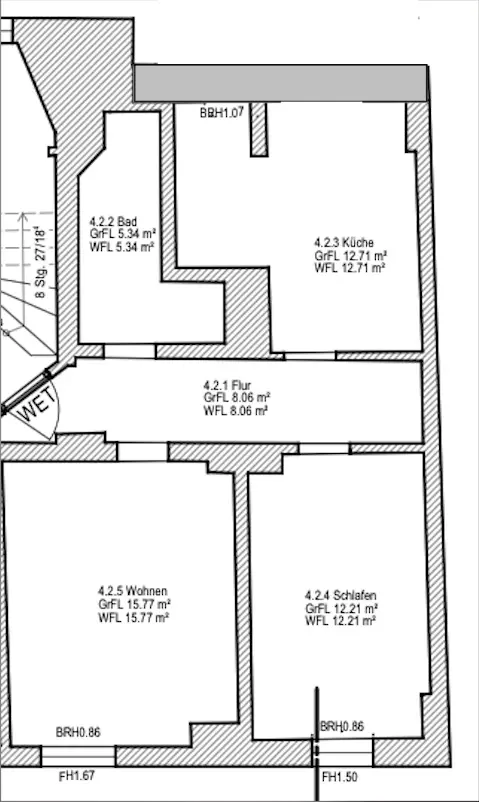 3 Zimmer Wohnung mit 54 m² in Bitterfeld-Wolfen – Bild 10