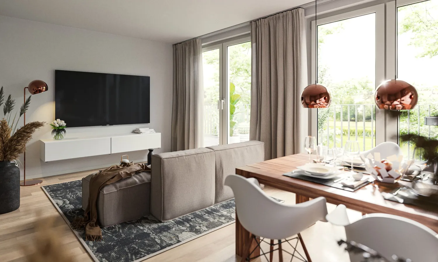 2 room apartment with 50 m² in Augsburg – Photo 3