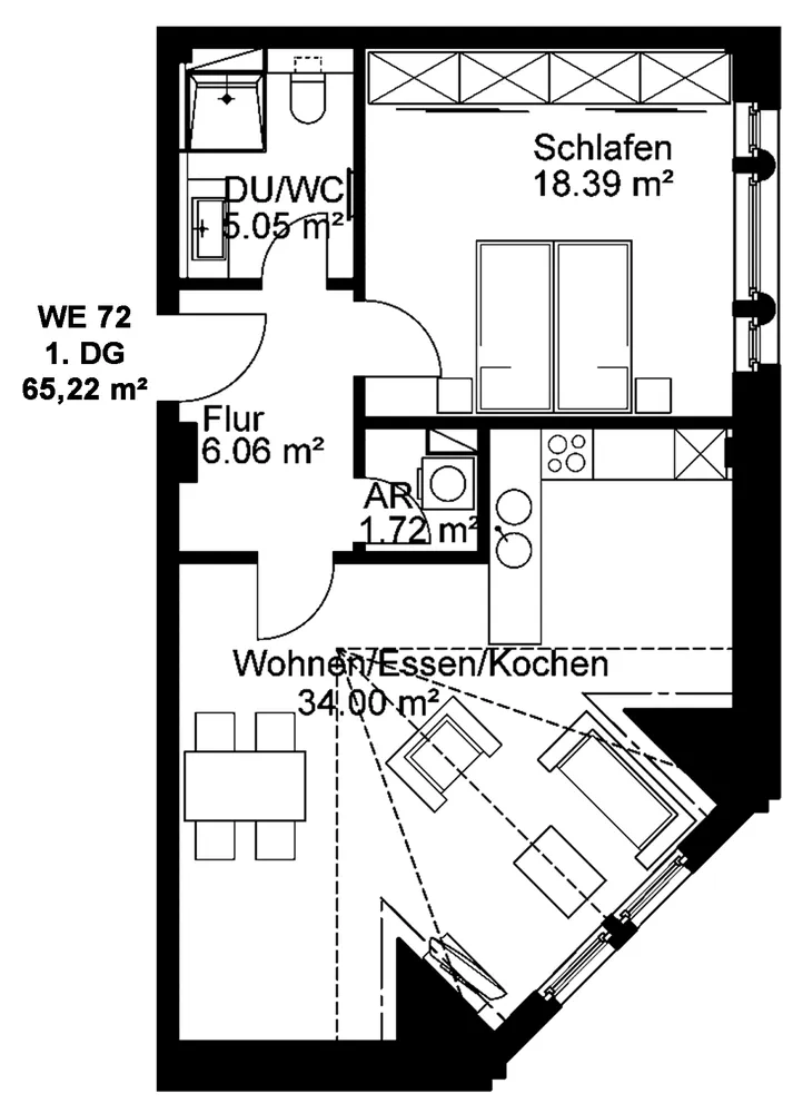2 Zimmer Wohnung mit 65 m² in Leipzig – Bild 9