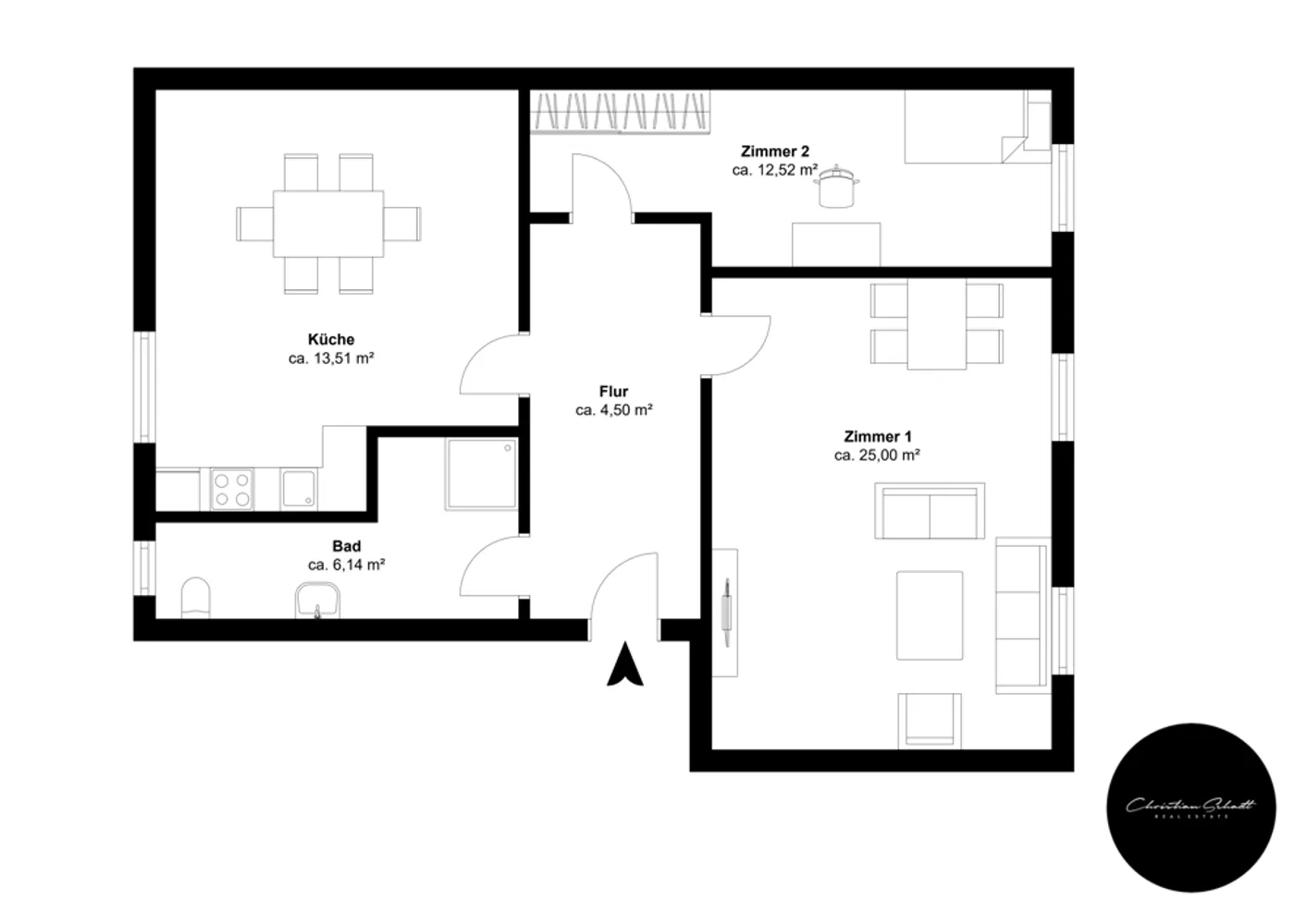 2 Zimmer Wohnung mit 62 m² in Dessau-Roßlau – Bild 5