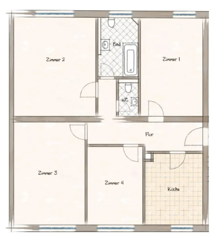 4 Zimmer Wohnung mit 114 m² in Würzburg – Bild 11