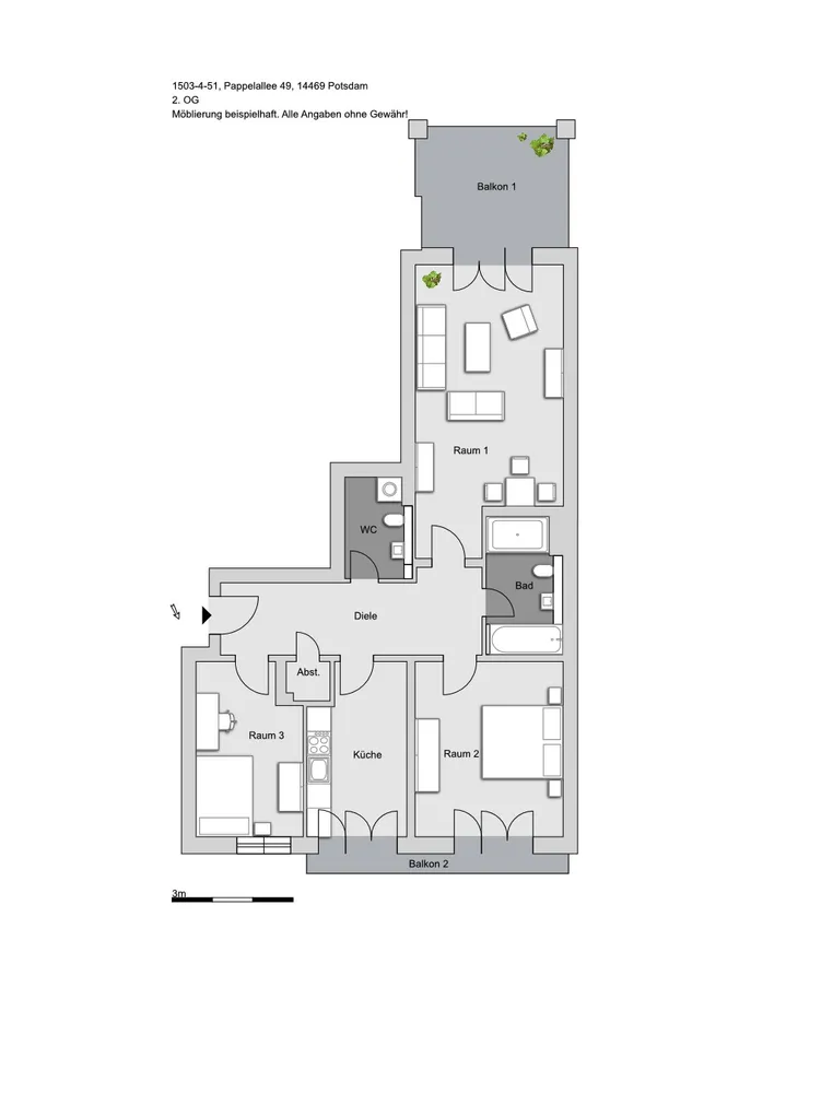 3 Zimmer Wohnung mit 91 m² in Potsdam – Bild 9