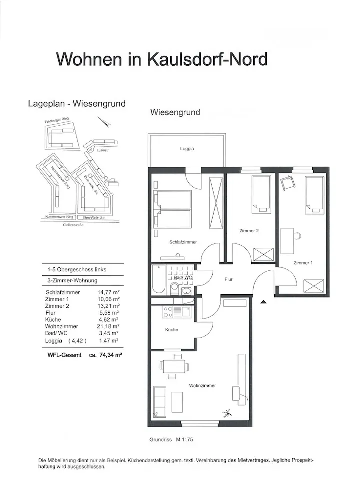 4 room apartment with 74 m² in Berlin – Photo 9