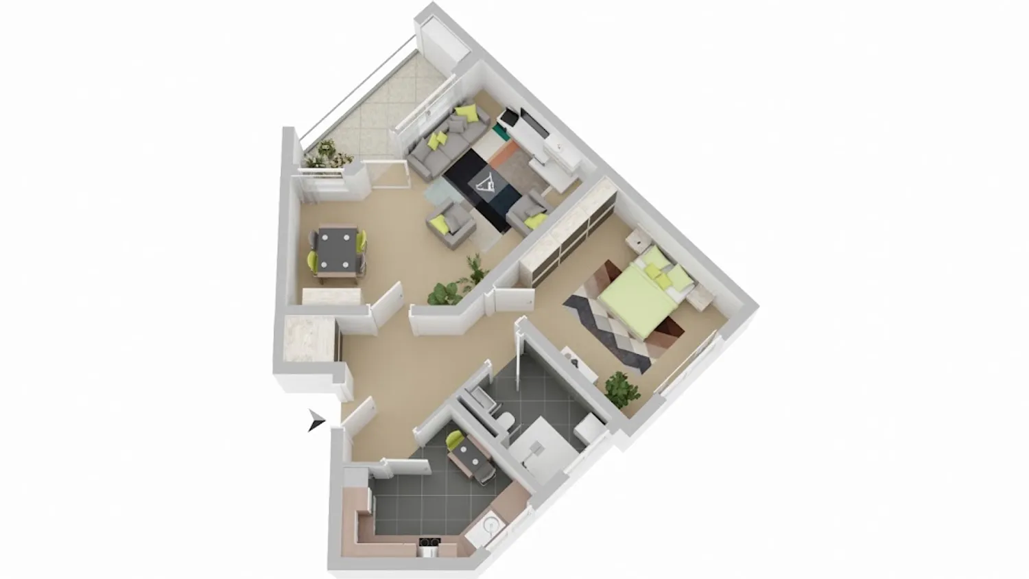 2 Zimmer Wohnung mit 62 m² in Braunschweig – Bild 3