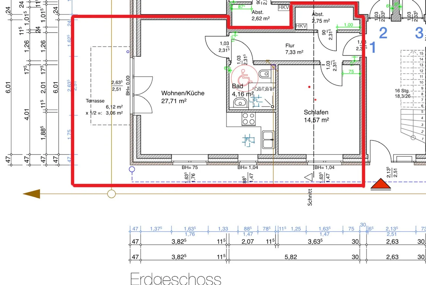 2 Zimmer Wohnung mit 62 m² in Elmshorn – Bild 1