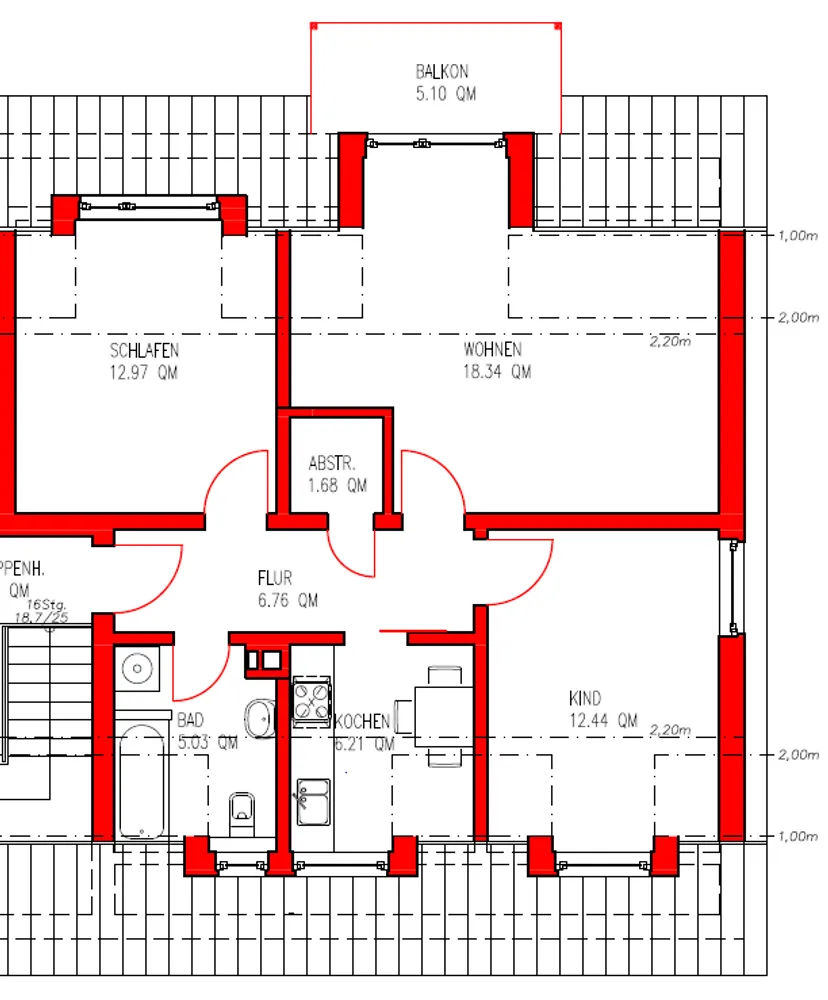 3 Zimmer Wohnung mit 64 m² in Hamburg – Bild 9