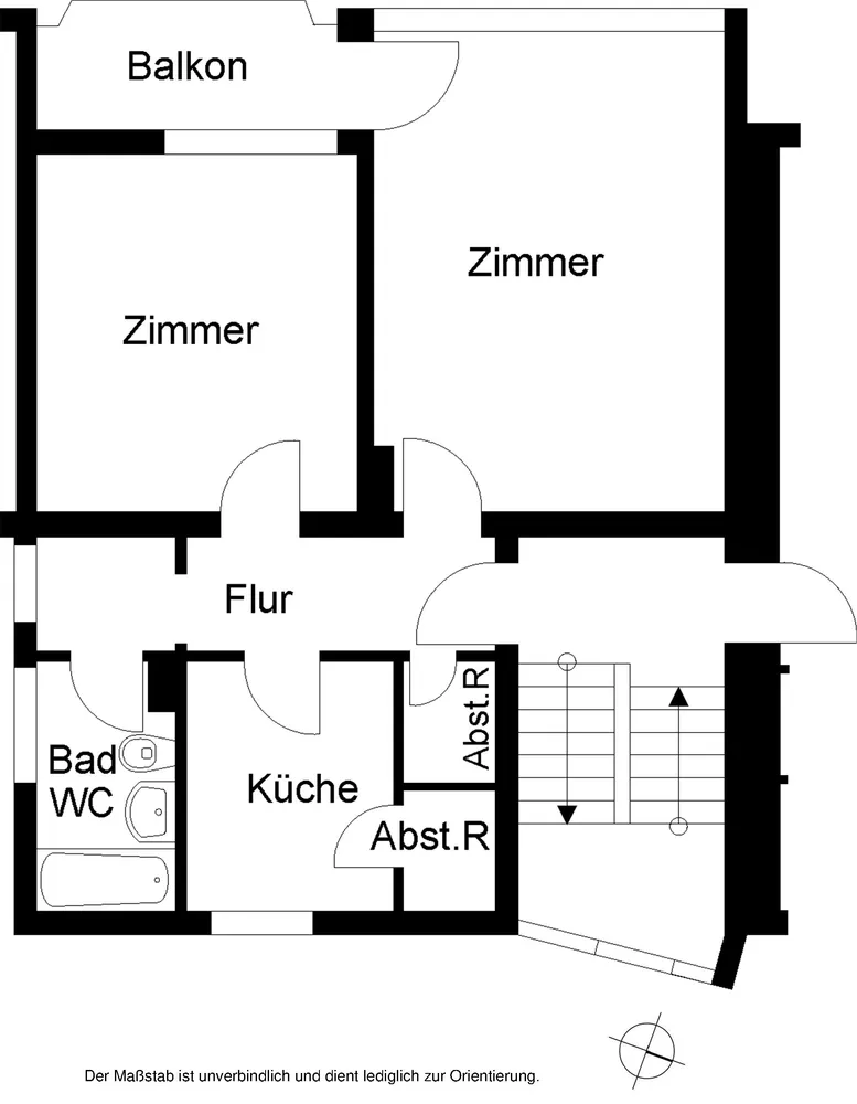 2 room apartment with 61 m² in Bielefeld – Photo 2