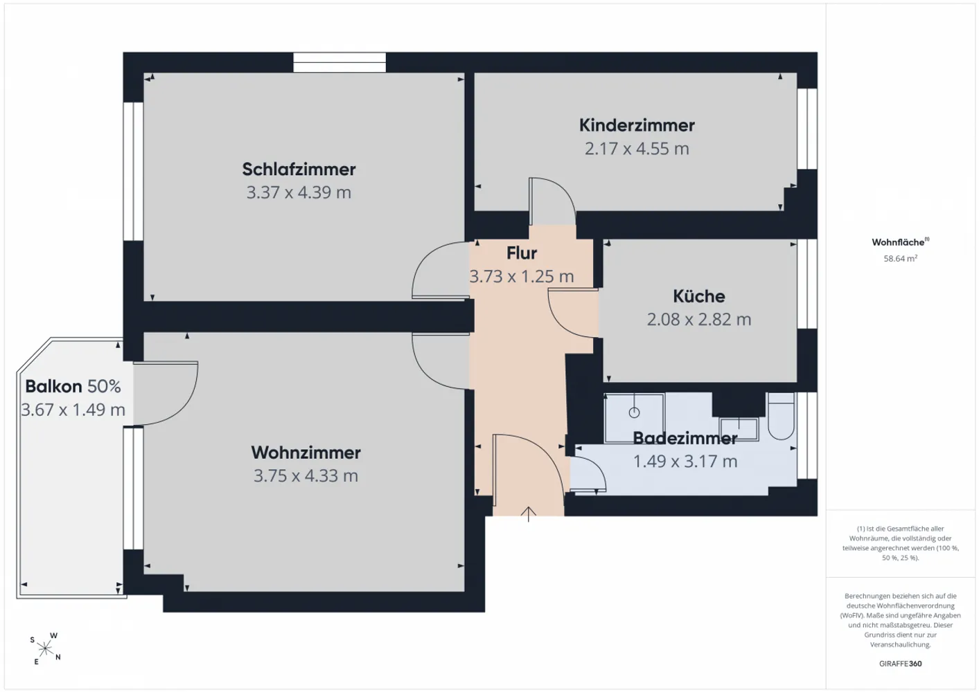 3 room apartment with 60 m² in Chemnitz – Photo 2