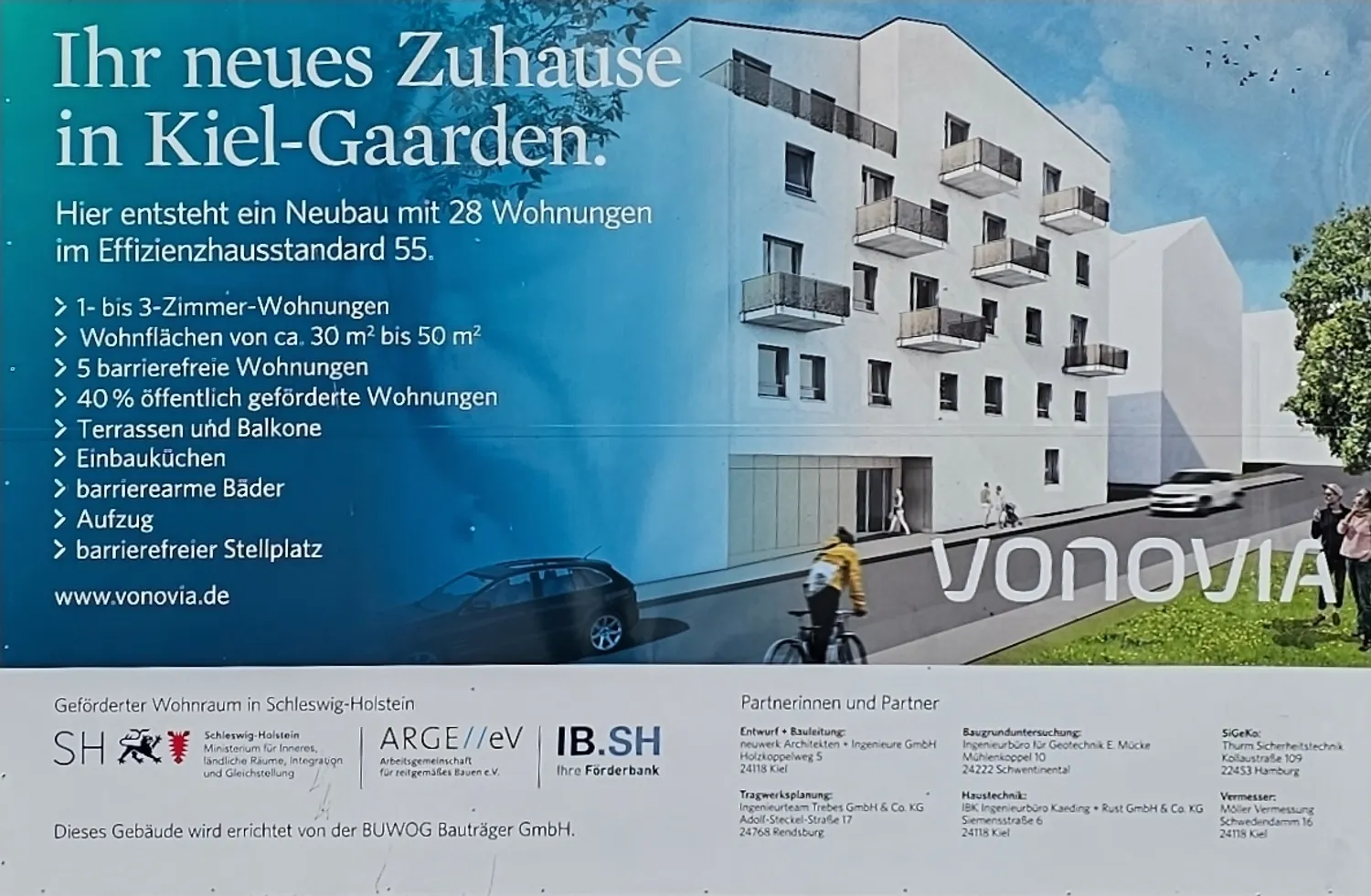 2 Zimmer Wohnung mit 50 m² in Kiel – Bild 1
