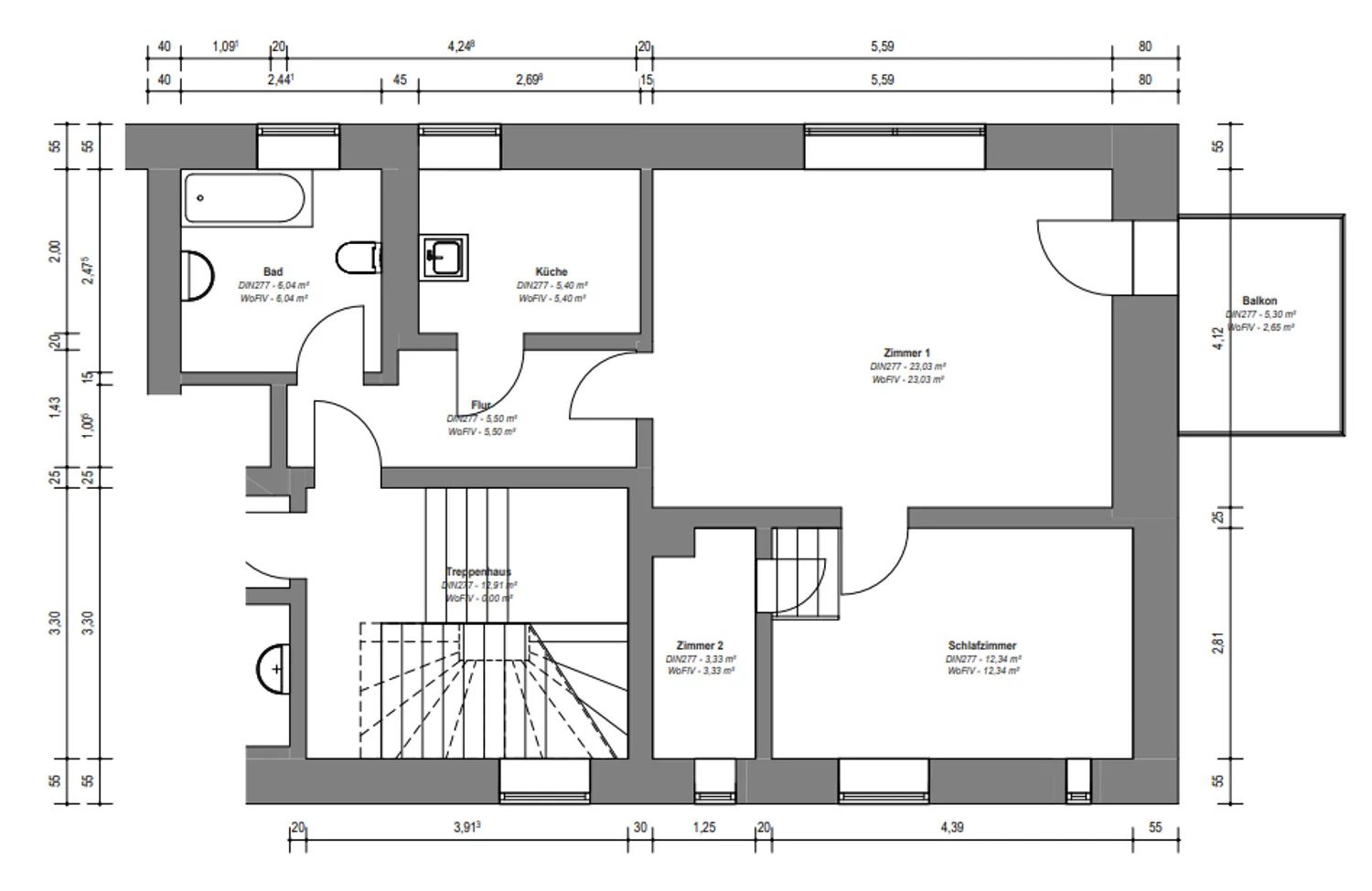 2 Zimmer Wohnung mit 61 m² in Sangerhausen – Bild 10