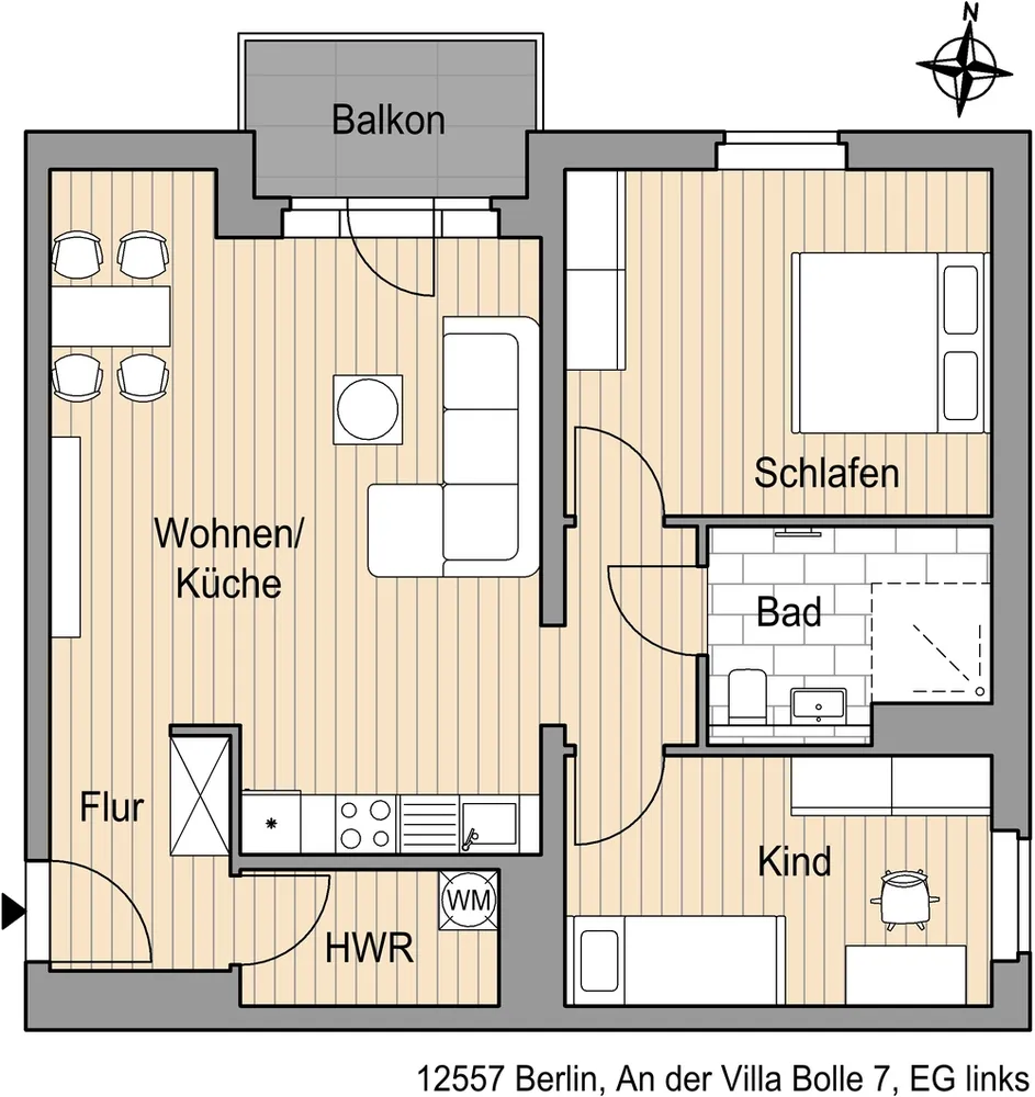 3 room apartment with 72 m² in Berlin – Photo 5