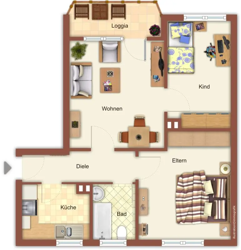 3 Zimmer Wohnung mit 51 m² in Mönchengladbach – Bild 5