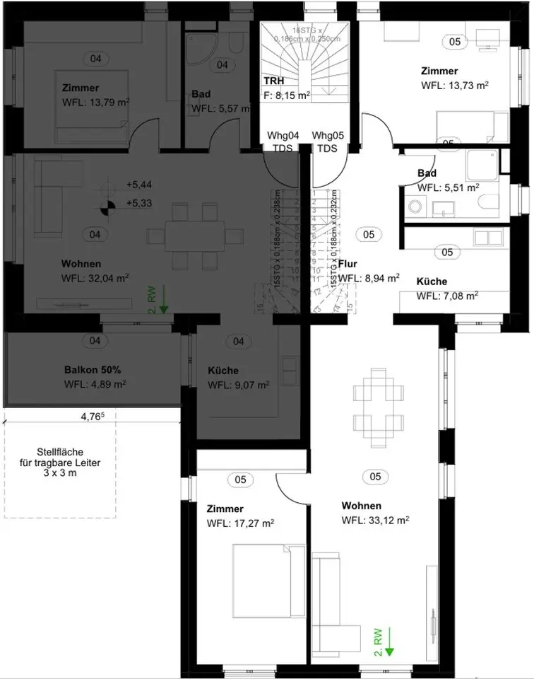 5 Zimmer Wohnung mit 127 m² in Herrenberg – Bild 5