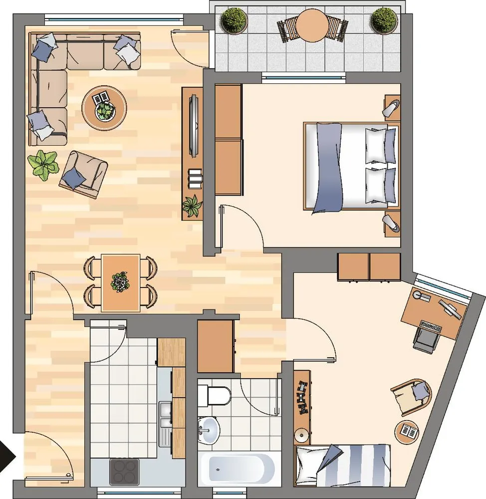 3 Zimmer Wohnung mit 70 m² in Dortmund – Bild 5