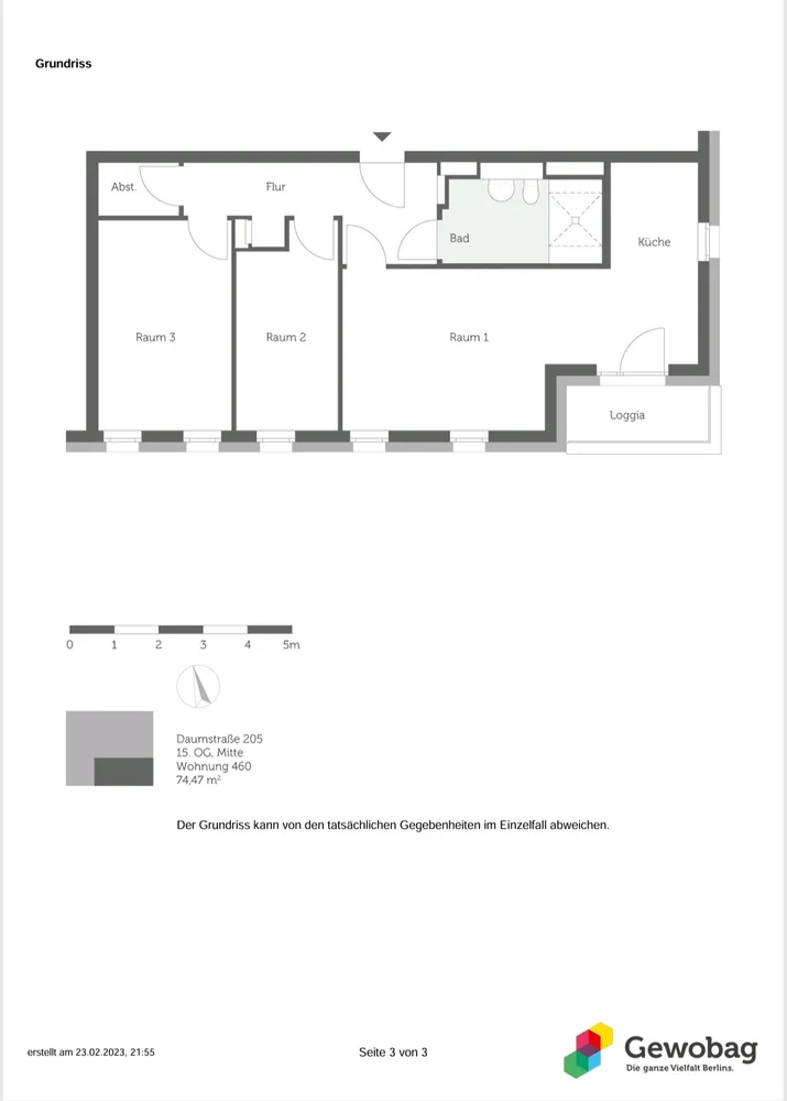3 room apartment with 74 m² in Berlin – Photo 9