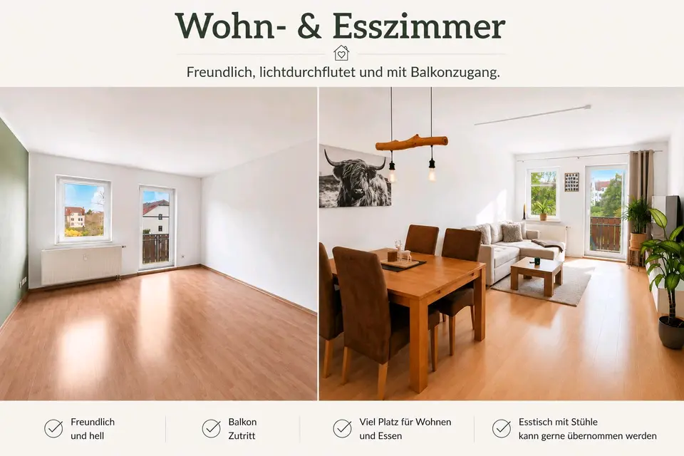 3 Zimmer Wohnung mit 78 m² in Grimma – Bild 1