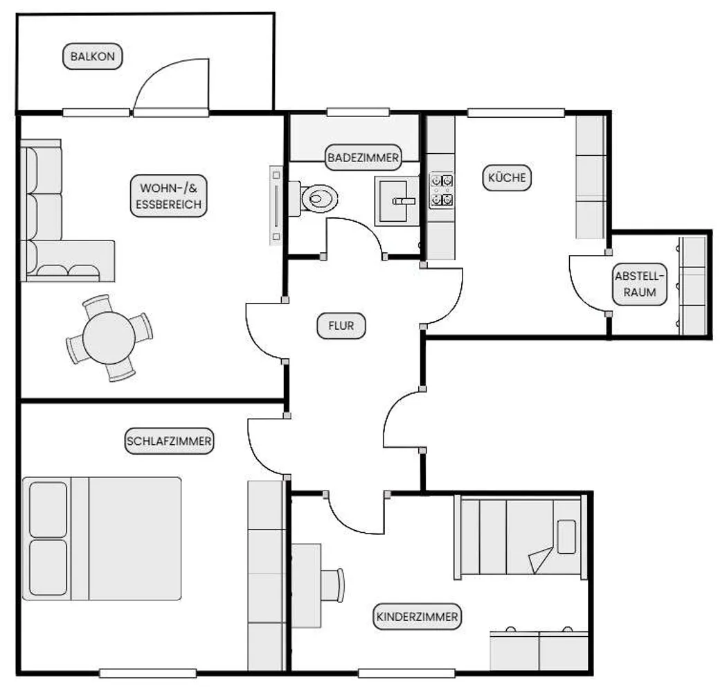 3 Zimmer Wohnung mit 75 m² in Unna – Bild 12