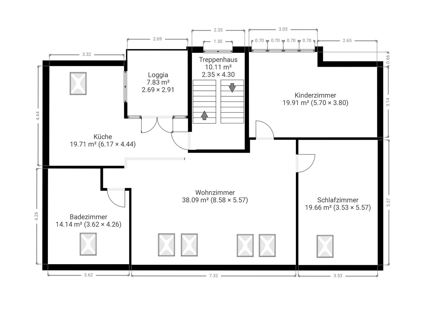 3 Zimmer Wohnung mit 98 m² in Darmstadt – Bild 9