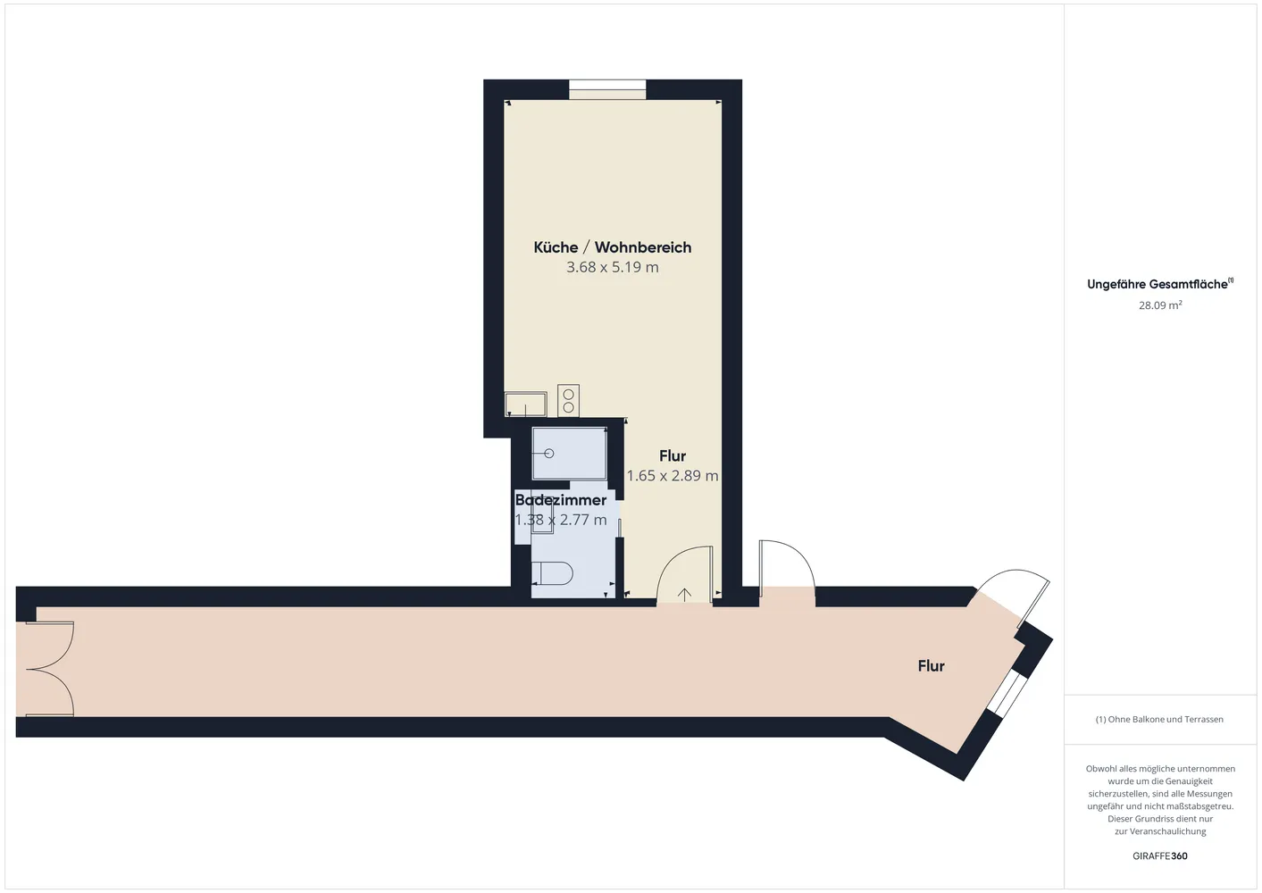 1 Zimmer Wohnung mit 28 m² in Bamberg – Bild 11