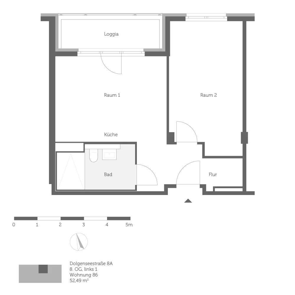 2 Zimmer Wohnung mit 52 m² in Berlin – Bild 7