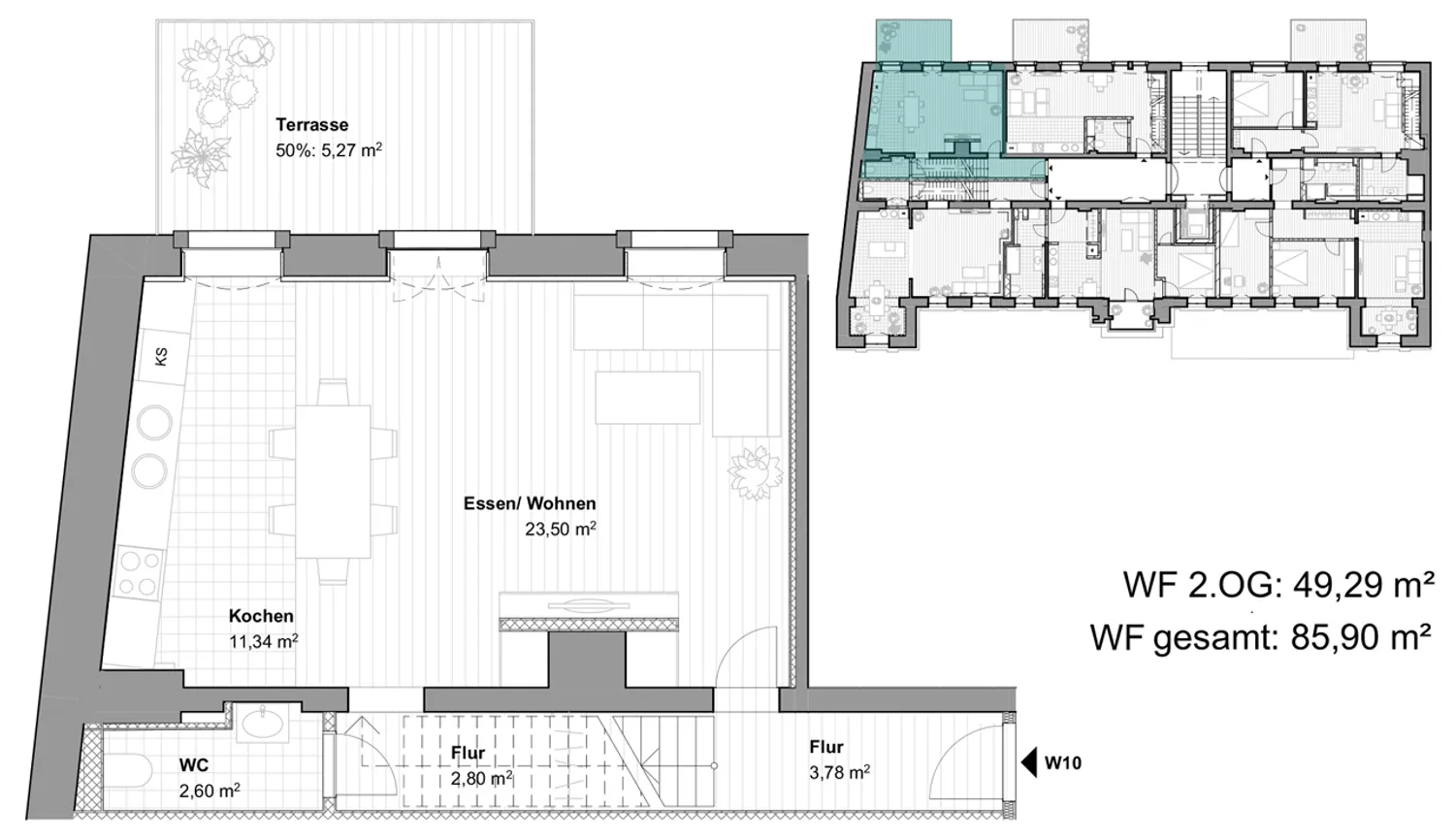 2 Zimmer Wohnung mit 86 m² in Pirna – Bild 8