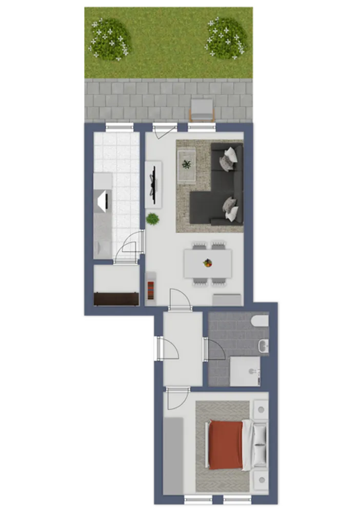 2 Zimmer Wohnung mit 54 m² in Stralsund – Bild 4