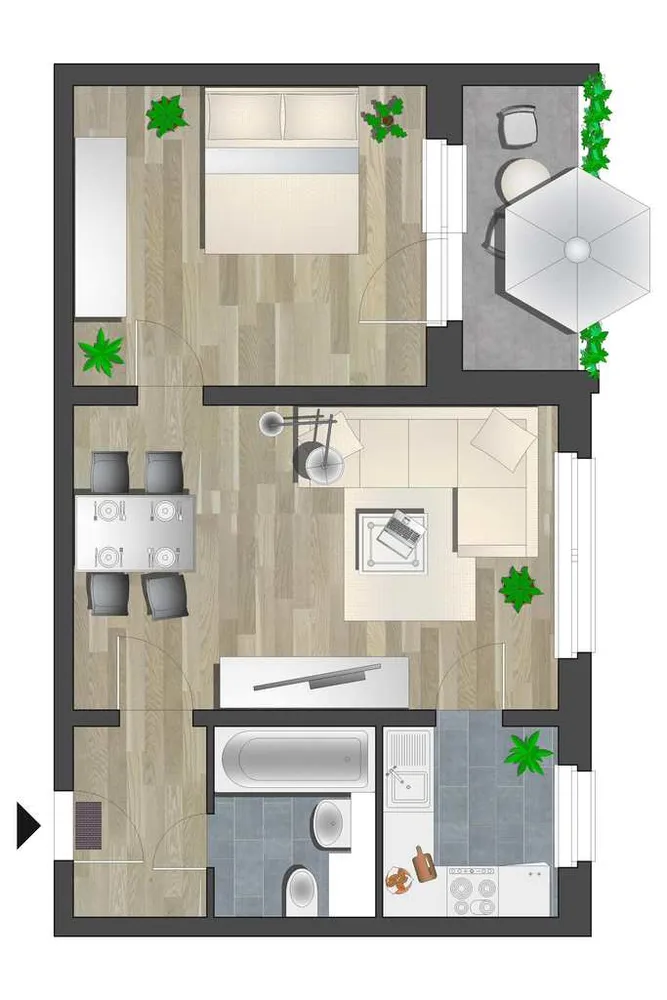 2 room apartment with 46 m² in Chemnitz – Photo 6
