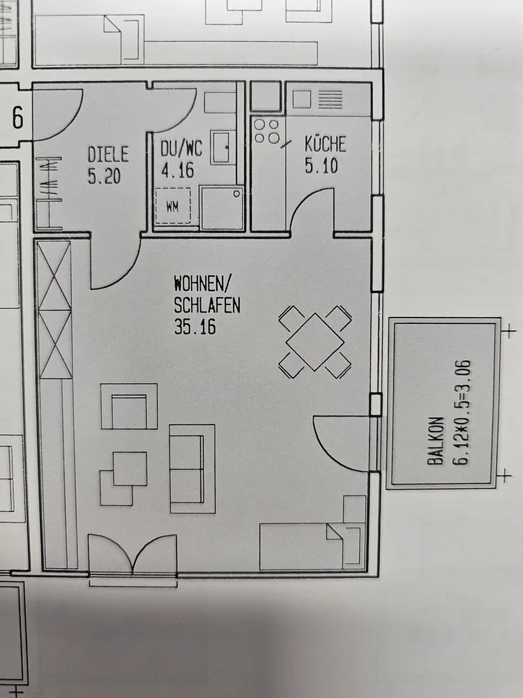 1 room apartment with 53 m² in Heilbronn – Photo 1