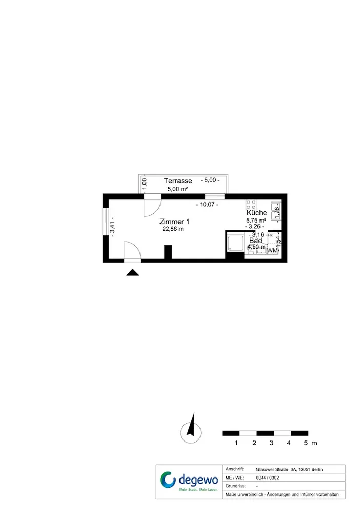 1 Zimmer Wohnung mit 36 m² in Berlin – Bild 7