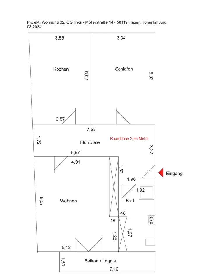 3 Zimmer Wohnung mit 77 m² in Hagen – Bild 10