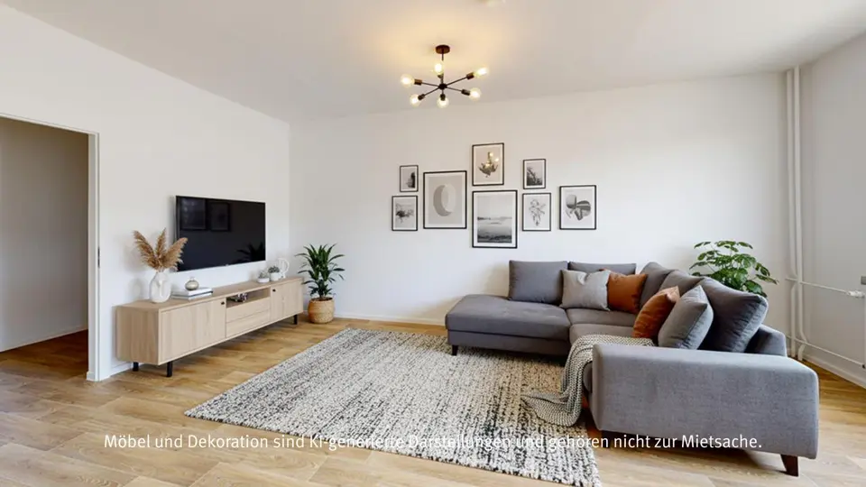3 Zimmer Wohnung mit 58 m² in Halle (Saale) – Bild 1
