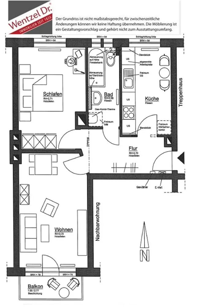 2 Zimmer Wohnung mit 51 m² in Hamburg – Bild 4