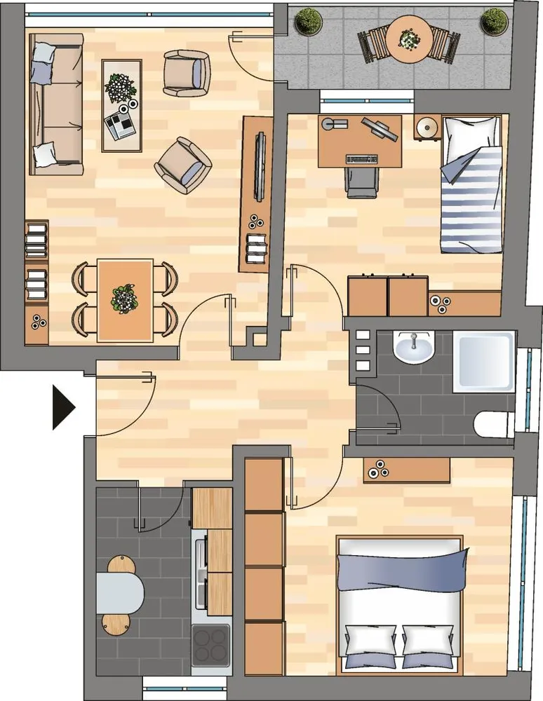 3 Zimmer Wohnung mit 65 m² in Wilhelmshaven – Bild 5