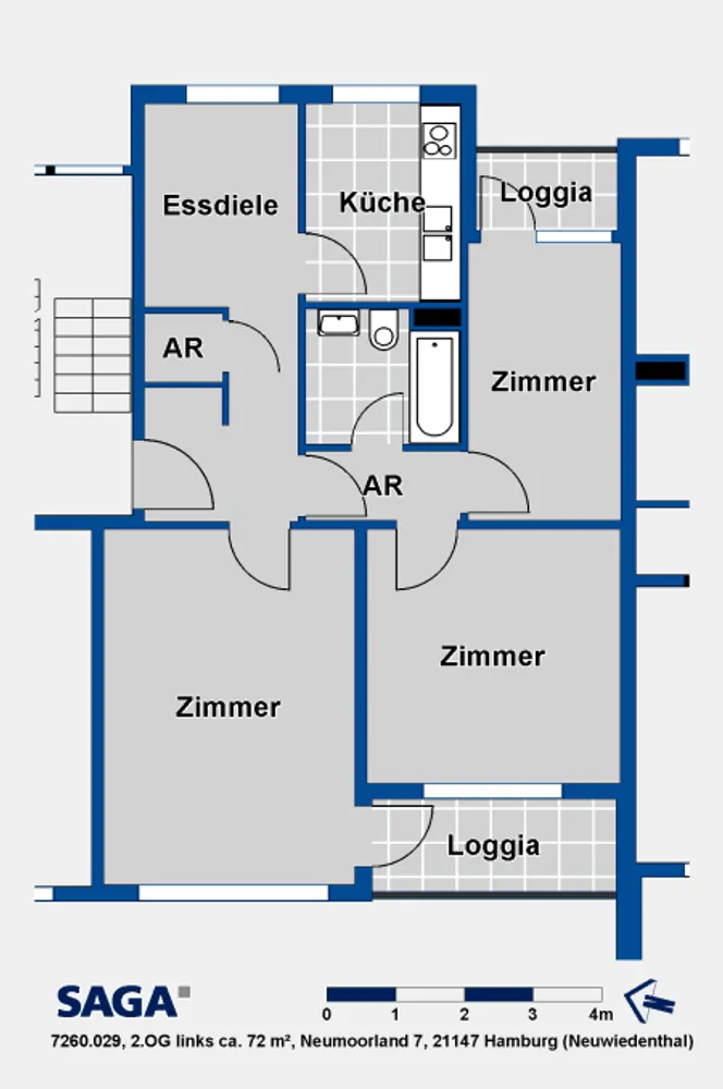 3 Zimmer Wohnung mit 72 m² in Hamburg – Bild 10