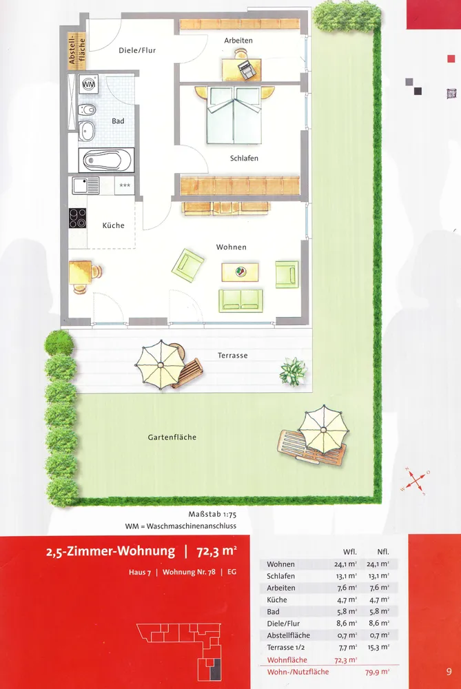 3 Zimmer Wohnung mit 72 m² in München – Bild 11