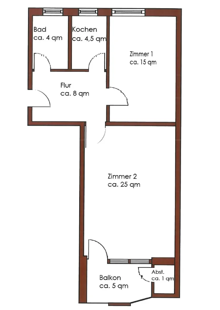 2 Zimmer Wohnung mit 59 m² in Marburg – Bild 7