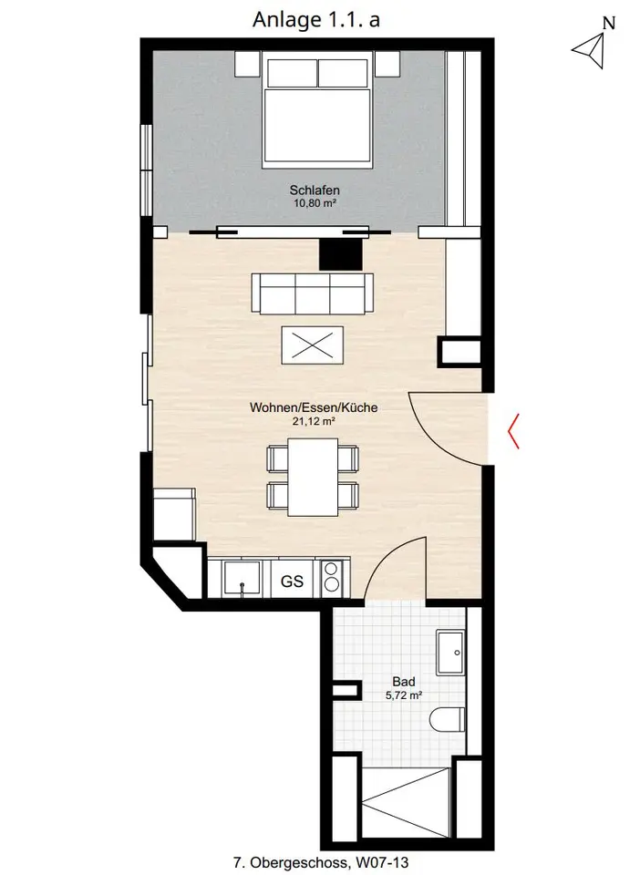 2 Zimmer Wohnung mit 40 m² in Frankfurt am Main – Bild 8
