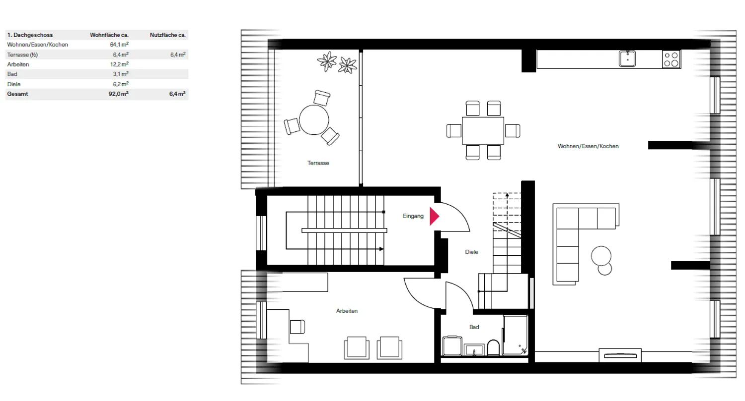 5 Zimmer Wohnung mit 156 m² in München – Bild 3