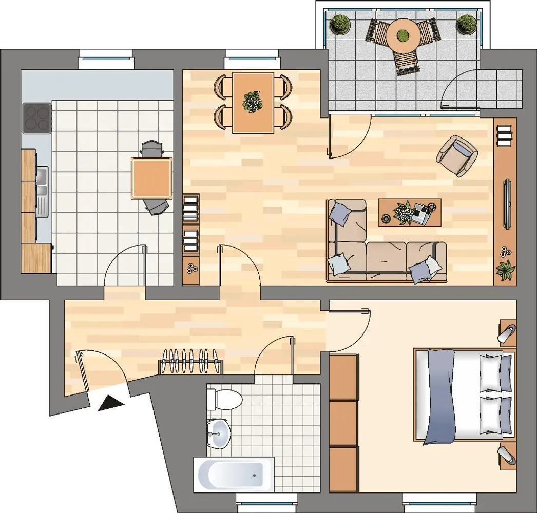 2 Zimmer Wohnung mit 63 m² in Dortmund – Bild 2