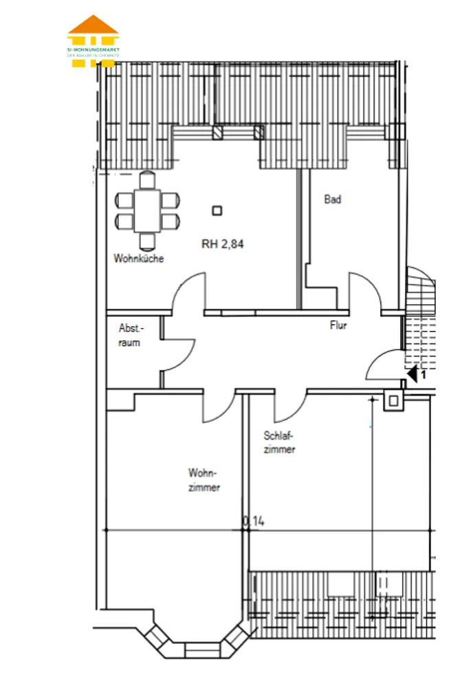 3 Zimmer Wohnung mit 78 m² in Chemnitz – Bild 4