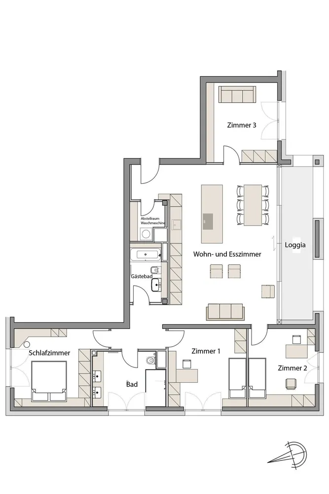 5 room apartment with 137 m² in Stuttgart – Photo 2