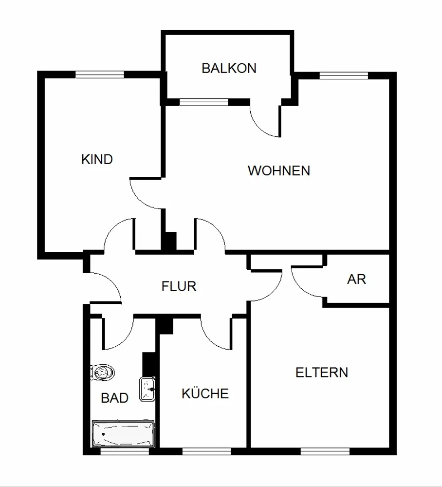 3 Zimmer Wohnung mit 66 m² in Gelsenkirchen – Bild 3
