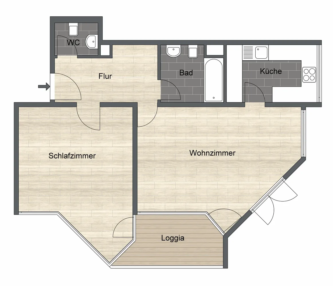 2 Zimmer Wohnung mit 69 m² in Darmstadt – Bild 10