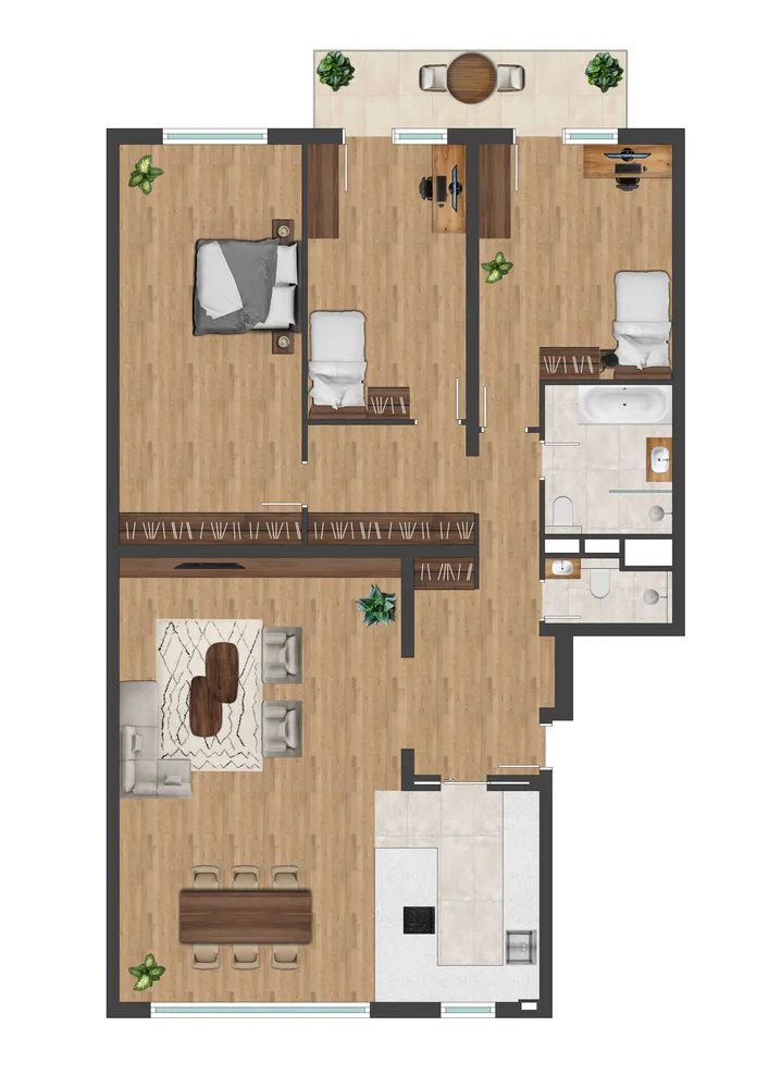4 Zimmer Wohnung mit 148 m² in Frankfurt am Main – Bild 1