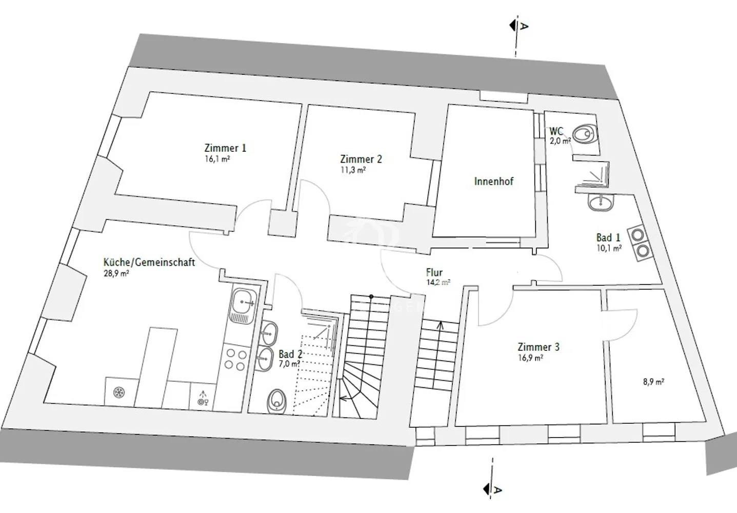 13 Zimmer Wohnung mit 249 m² in Regensburg – Bild 5