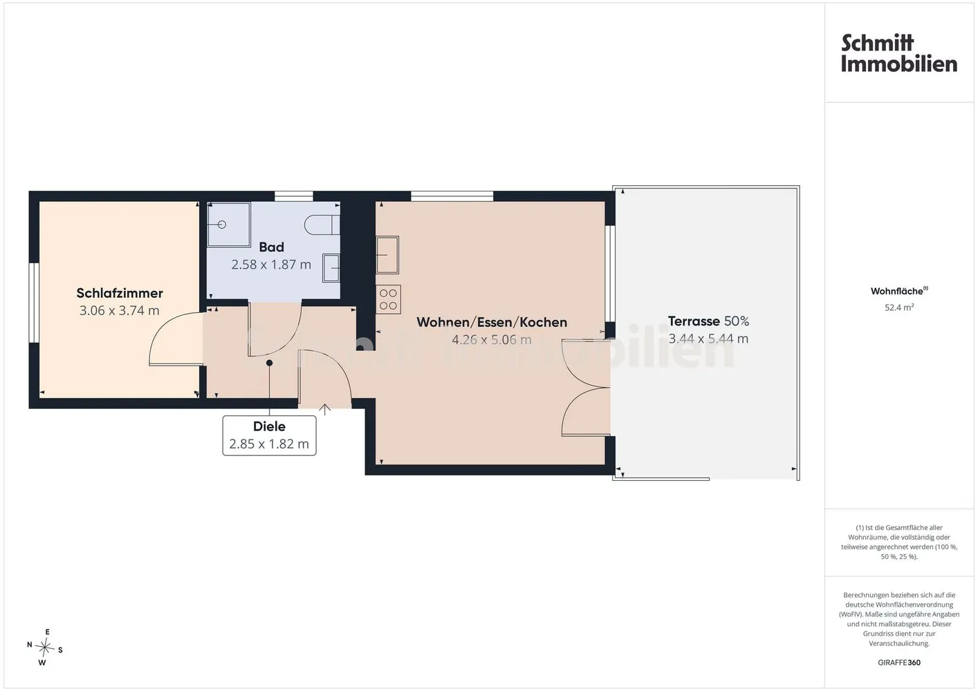 2 Zimmer Wohnung mit 52 m² in Frankfurt am Main – Bild 7